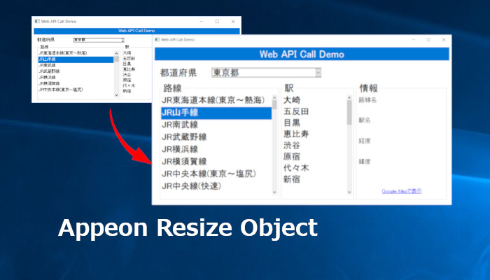 Appeon Resize Object