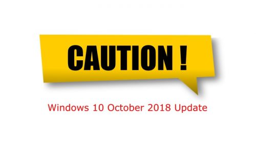 <続報>Windows 10 October 2018 Updateによるアプリケーションエラーの発生