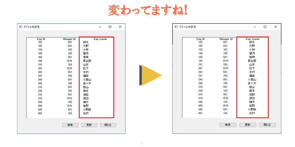 名字項目比較